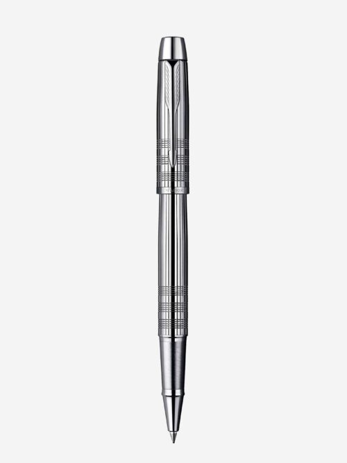 Bút Parker IM Premium Chiseled Shiny Chrome With Chrome Trim Rollerball Pen S0908650-PK210