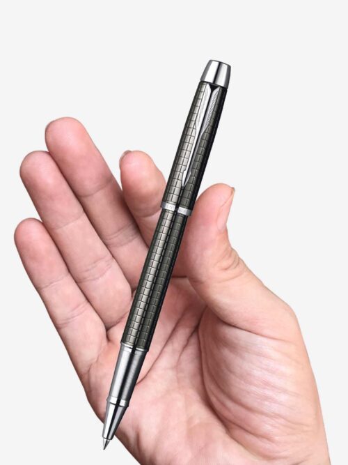 Parker IM Premium Deep Gun Metal Chiselled CT Rollerball Pen S0908700 (PK213)