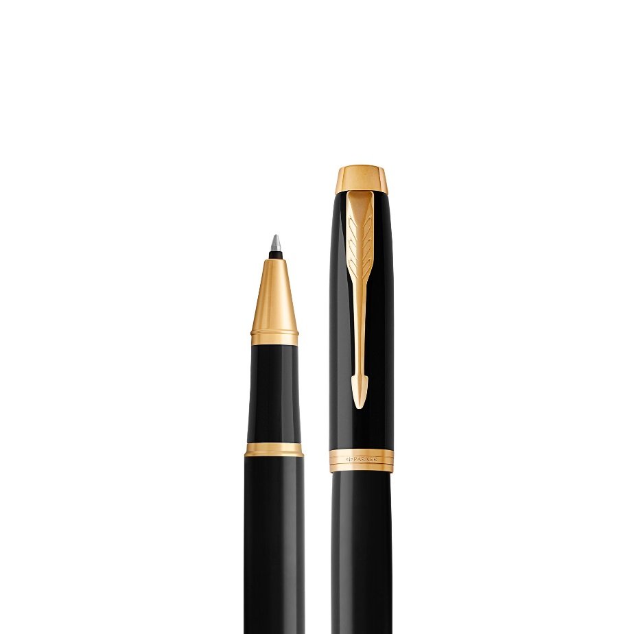 Trải nghiệm bút mực nước Parker IM Basic Lacquer Black GT RP cài vàng 2017
