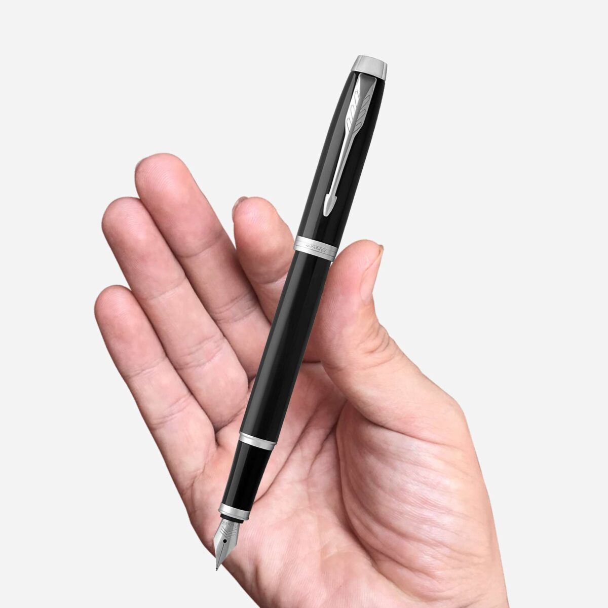 Parker IM Black Chrome Trim Fountain Pen 1931644-1931651