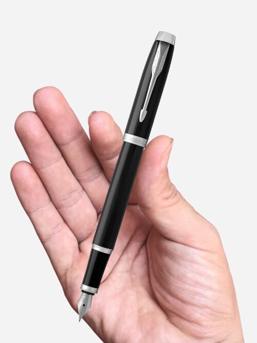 Parker IM Black Chrome Trim Fountain Pen 1931644-1931651