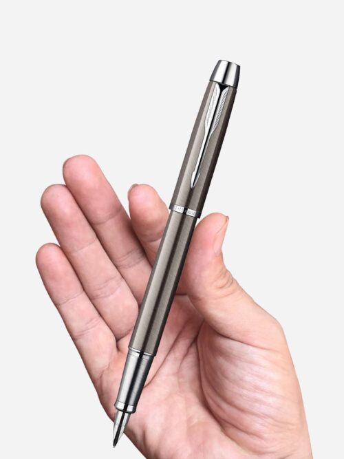 Parker IM Gun Metal Chrome Trim Fountain Pen S0856240