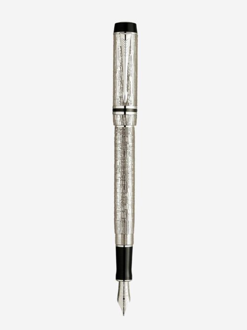 Bút Parker Duofold Presidential Esparto Sterling Silver Fountain Pen S0691340