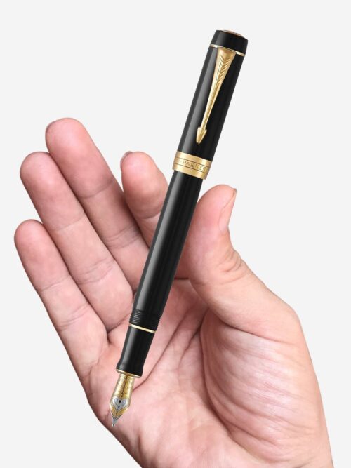 Đánh giá bút máy Parker Duofold Classic Black GT International FP 1931383