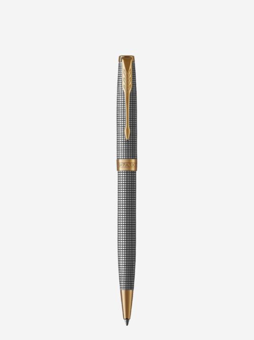 Bút bi Parker Sonnet Chiselled Silver GT Ballpoint Pen 1931492