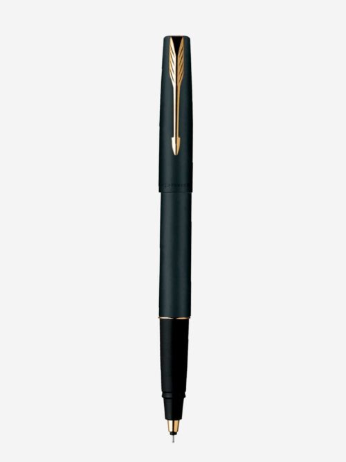 Bút dạ bi Parker Frontier Matte Black Gold Trim Rollerball Pen PS1002032