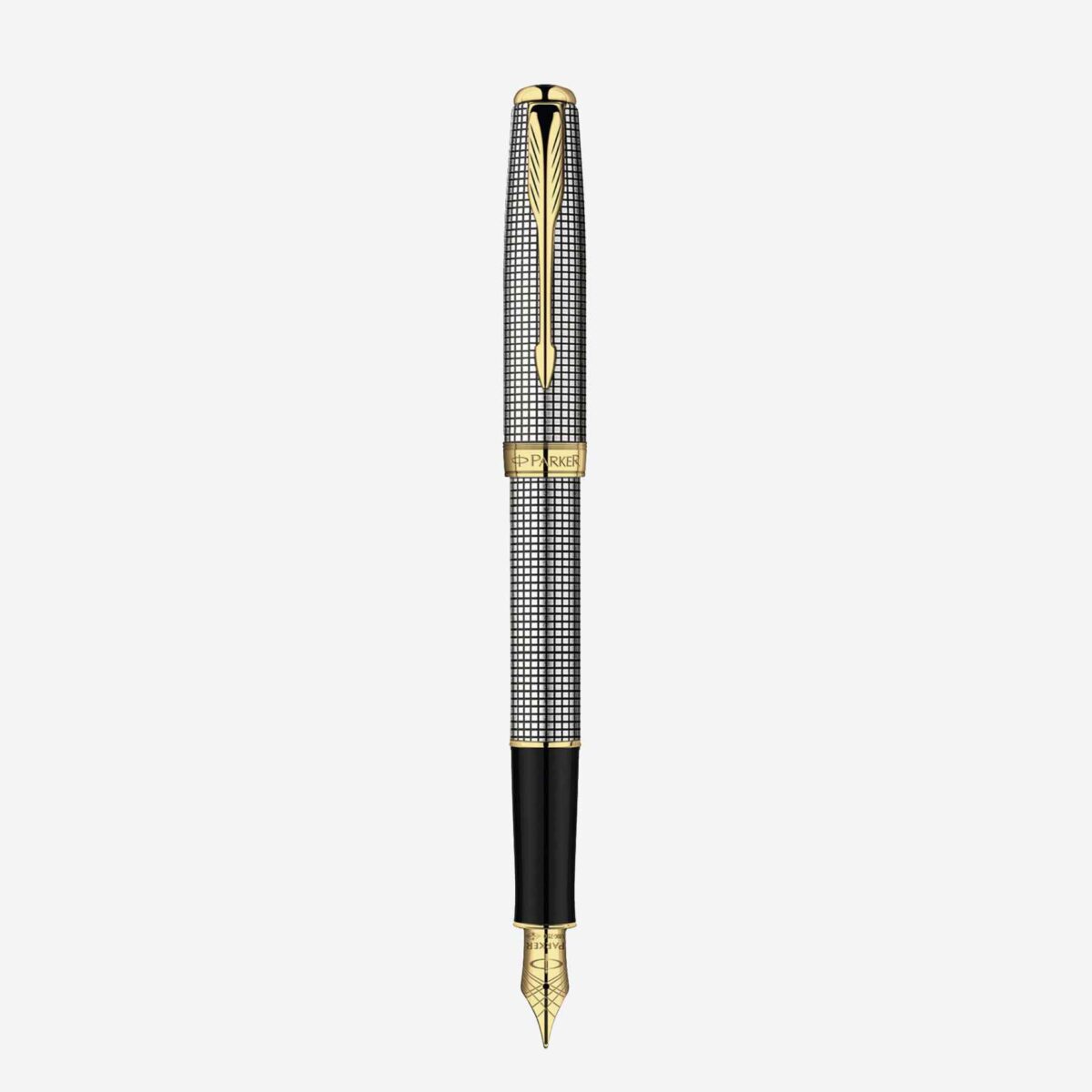 Bút máy Parker Sonnet Cisele Sterling Silver GT Fountain Pen S0808140