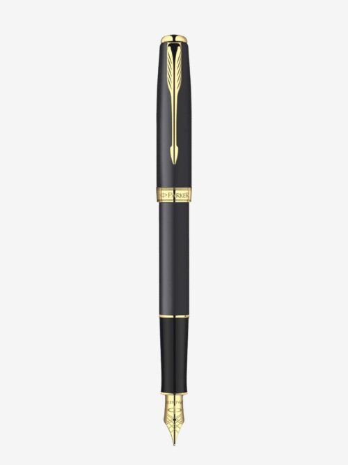 Bút mực Parker Sonnet Matte Black GT Fountain Pen S0817930