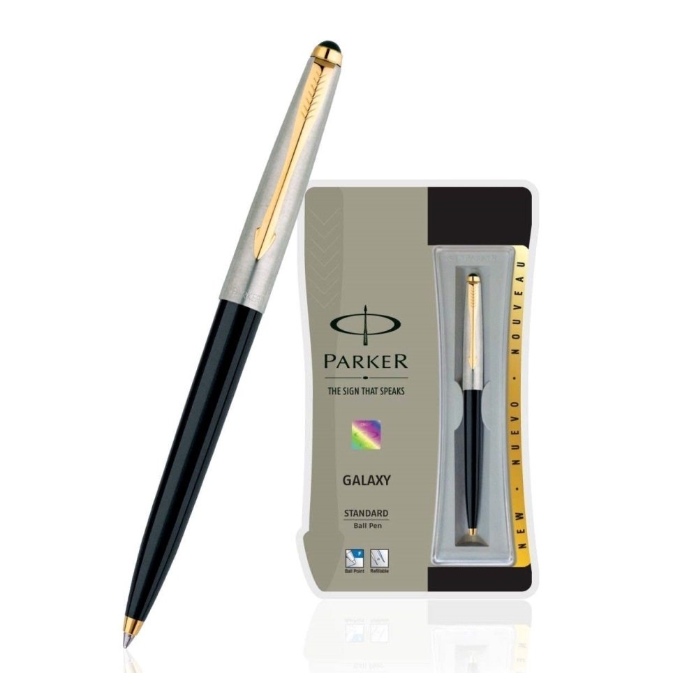 Bút bi bấm Parker Galaxy Standard Black GT Ballpoint Pen 9000019219.