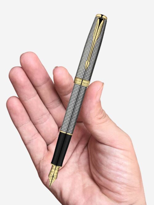 Đánh giá bút máy Parker Sonnet Cisele Sterling Silver GT FP S0808140