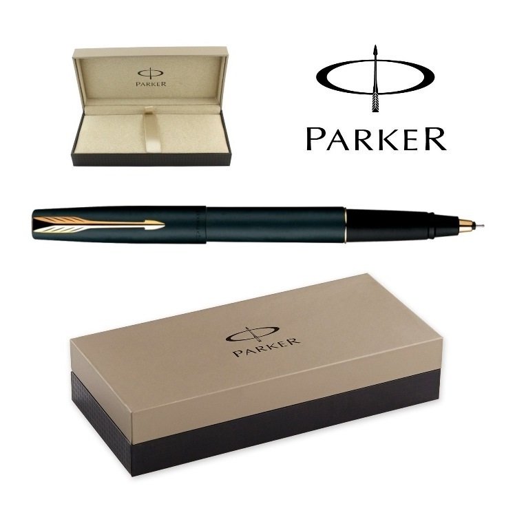 Mở hộp Parker Frontier Matte Black GT Rollerball Pen PS1002032.