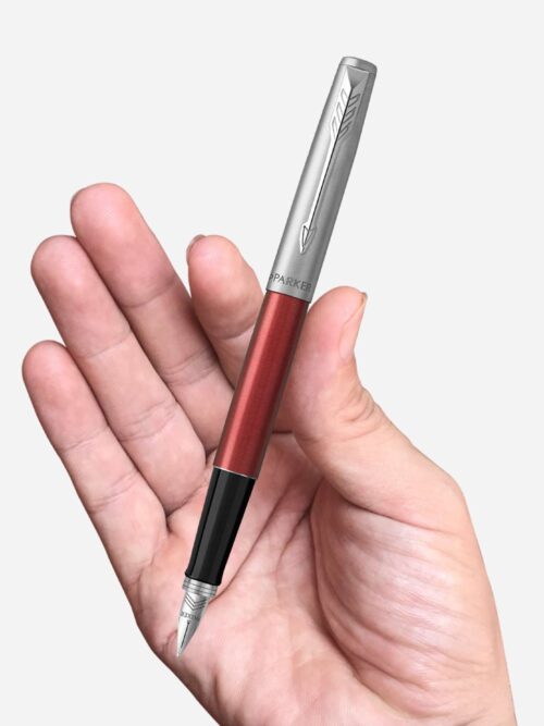 Parker Jotter Kensington Red Chrome Trim Fountain Pen 2030949