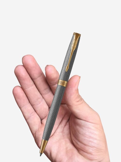 Parker Sonnet 2017 Chiselled Silver GT Ballpoint Pen 1931492