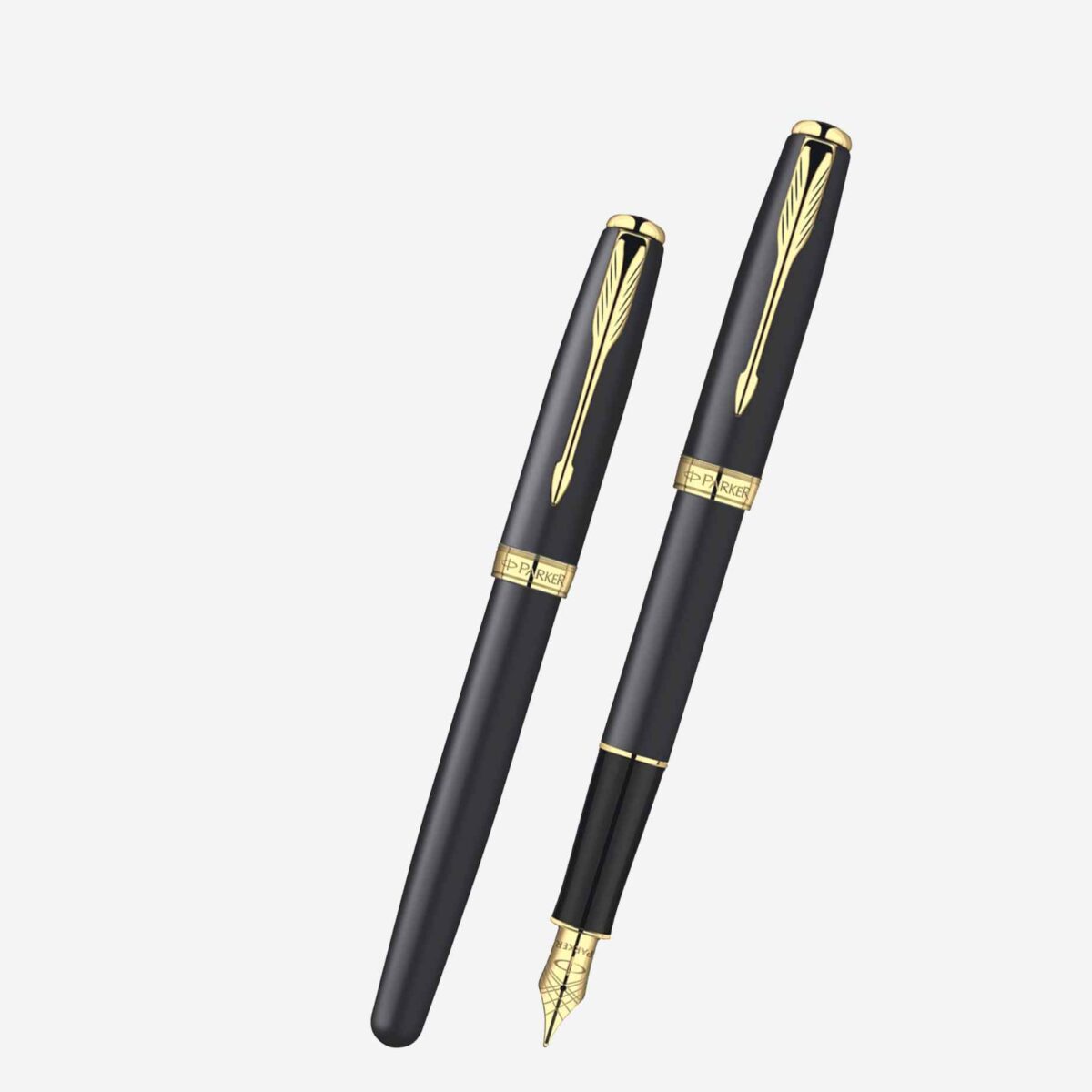 Parker Sonnet Matte Black Lacquer GT Fountain Pen S0817930