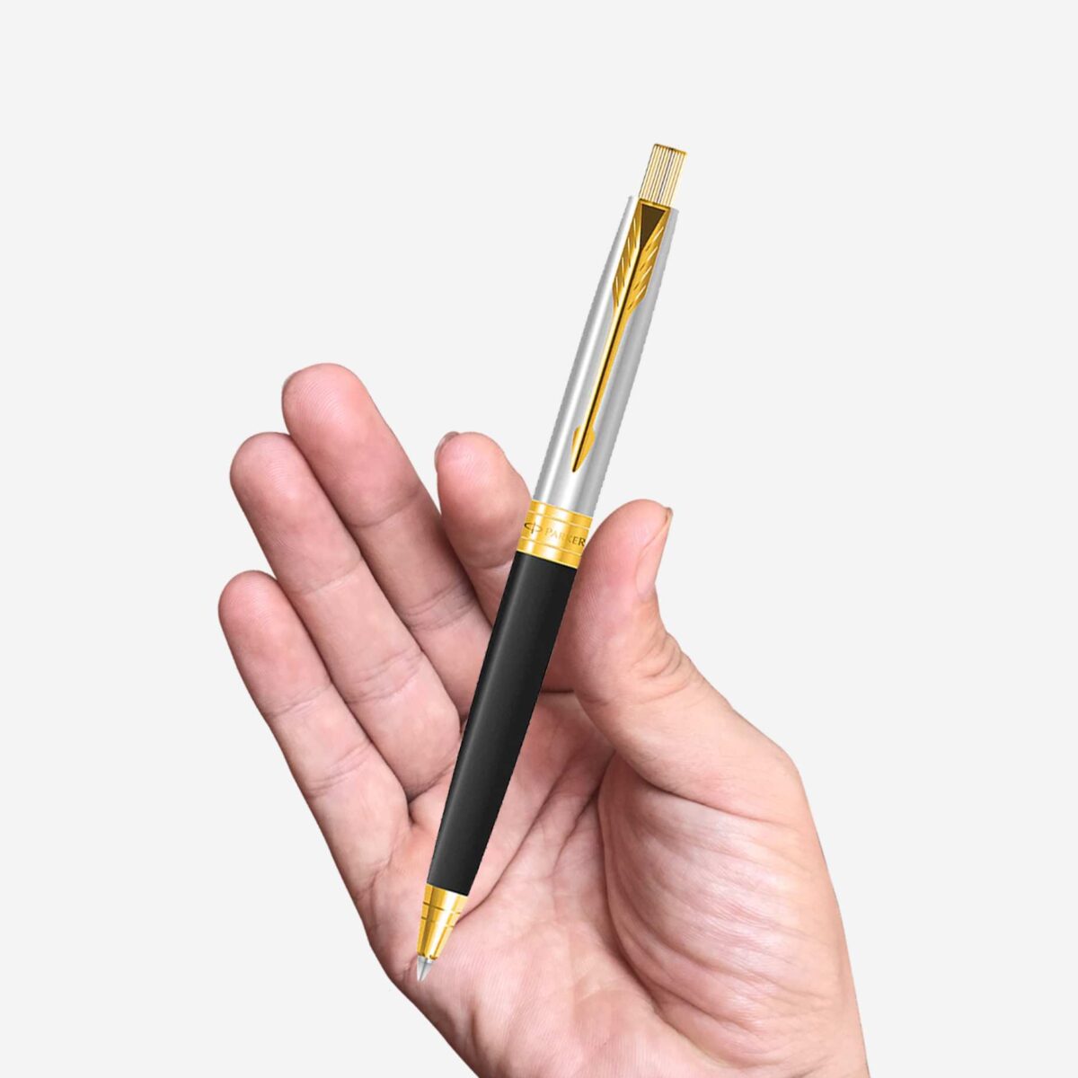 Parker Aster Shiny Black Gold Trim Ballpoint Pen 9000020142
