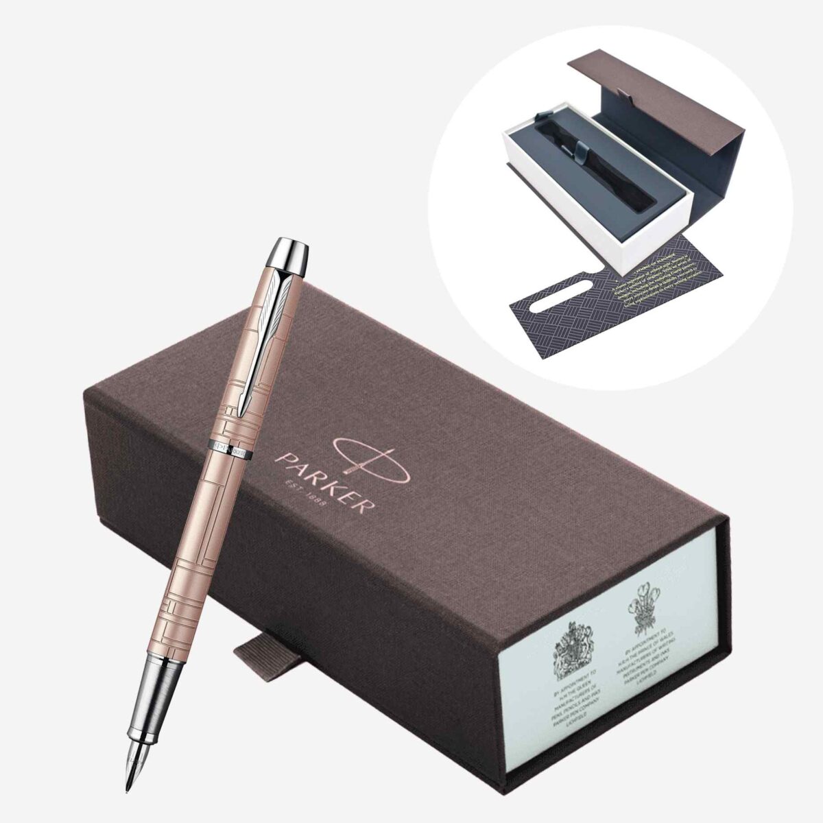 Parker S0949760 IM Premium Metallic Pink Lacquer CT Fountain Pen