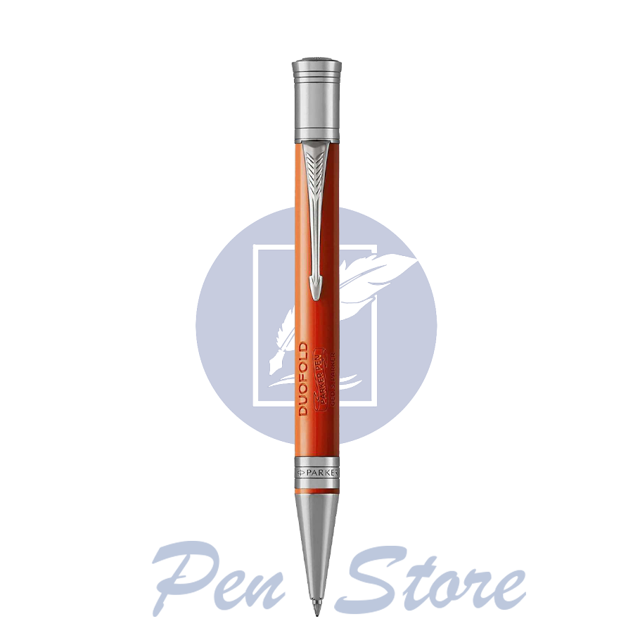 Bút Parker màu cam Duofold Classic Big Red Vintage CT Ballpoint Pen 1931379.